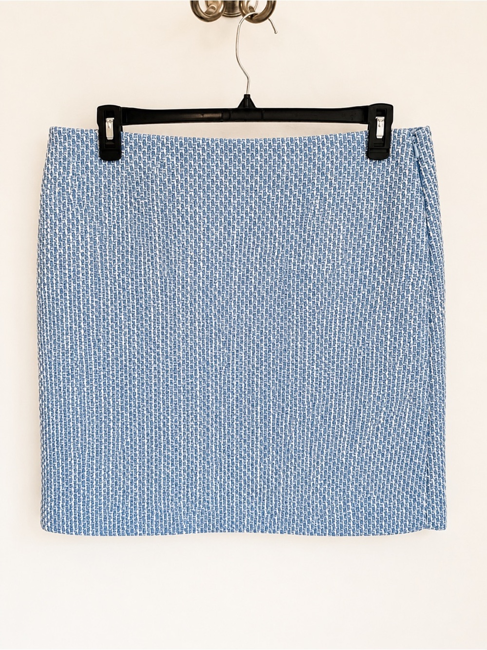 NWT! LOFT Blue Textured Mini Skirt